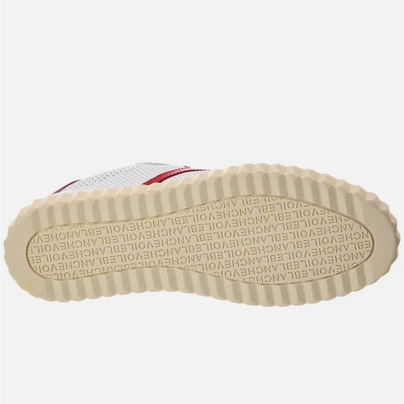 Voile Blanche Ines Mesh & Leather Sneakers - White/Red NIBox Size 37 (7US) - Picture 4 of 12